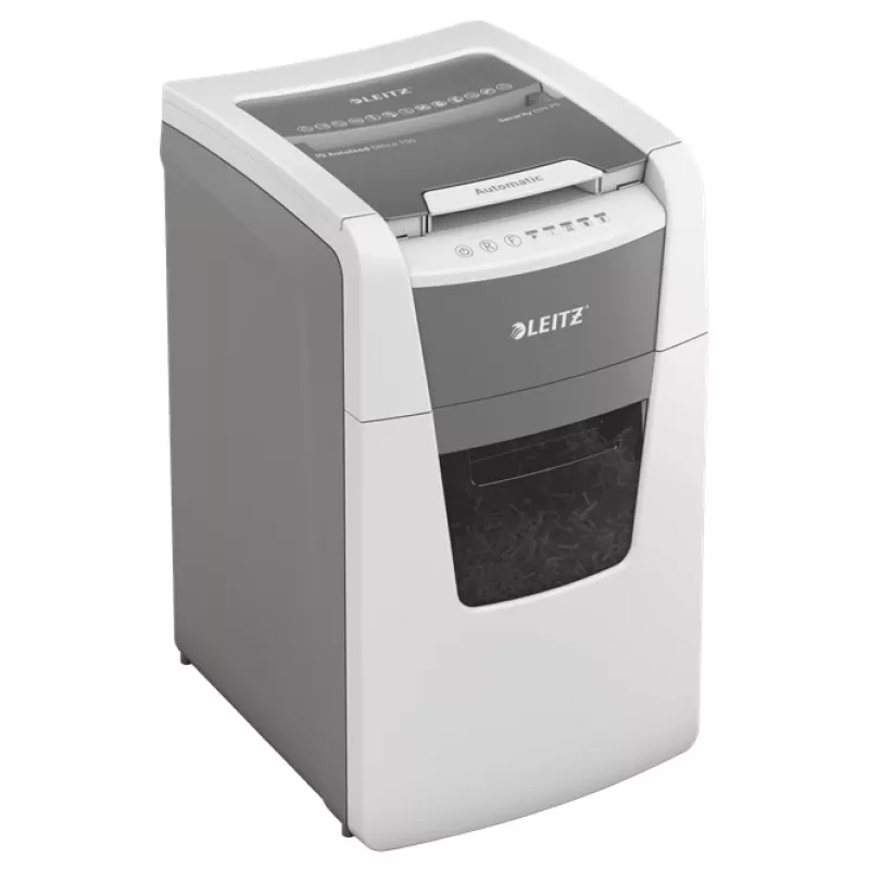 Popieriaus smulkintuvas Leitz IQ Autofeed Office 150 automatinis, P5, mikro pjūvis, 22 cm, 2 x 15 mm, 44 l, 500 lapų, 55 dB