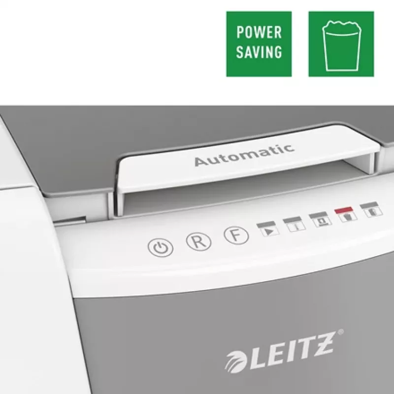 Popieriaus smulkintuvas Leitz IQ Autofeed Office 150 automatinis, P5, mikro pjūvis, 22 cm, 2 x 15 mm, 44 l, 500 lapų, 55 dB