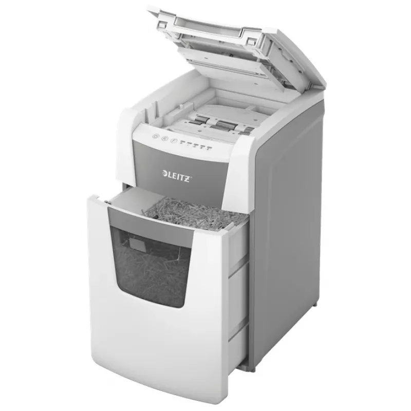 Popieriaus smulkintuvas Leitz IQ Autofeed Office 150 automatinis, P5, mikro pjūvis, 22 cm, 2 x 15 mm, 44 l, 500 lapų, 55 dB
