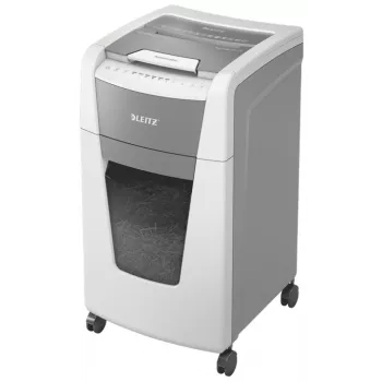 Leitz IQ Autofeed Office 300 automatinis popieriaus smulkintuvas P5, mikro smulkinimas, 22 cm, 2 x 15 mm, 60 l, 700 lapų, 55 dB