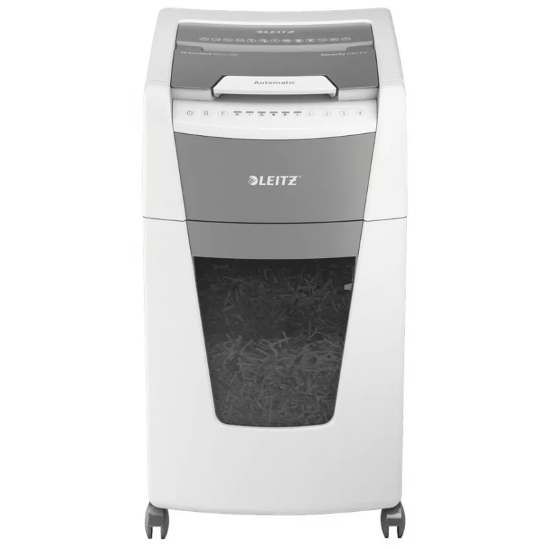 Leitz IQ Autofeed Office 300 automatinis popieriaus smulkintuvas P5, mikro smulkinimas, 22 cm, 2 x 15 mm, 60 l, 700 lapų, 55 dB
