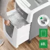 Leitz IQ Autofeed Office 300 automatinis popieriaus smulkintuvas P5, mikro smulkinimas, 22 cm, 2 x 15 mm, 60 l, 700 lapų, 55 dB