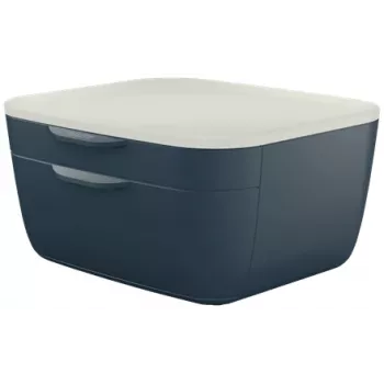 Leitz Cosy spintelė su stalčiais, 2 stalčiai, polistirenas (PS), juoda, balta, 1 vnt, 251 mm, 143 mm