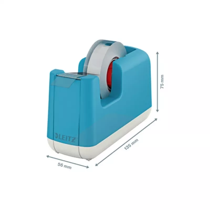 Leitz Cosy juostų dozatorius, 1,9 cm, 33 m, ABS, mėlynas, 75 mm, 56 mm