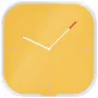 Leitz Cosy Silent Glass Wall Clock, kvadratinis, geltonas, 300 mm, 300 mm, 40 mm, 1.6 kg
