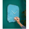 Leitz Cosy Silent Glass Wall Clock, mėlyna, 300 mm, 300 mm, 40 mm, 1,6 kg