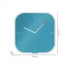 Leitz Cosy Silent Glass Wall Clock, mėlyna, 300 mm, 300 mm, 40 mm, 1,6 kg