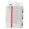 Leitz Cosy 1-10 spausdinami skirtukai, PP, skaitiniai, portretas, A4 Maxi, 245 mm, 305 mm