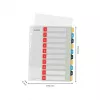 Leitz Cosy 1-10 spausdinami skirtukai, PP, skaitiniai, portretas, A4 Maxi, 245 mm, 305 mm