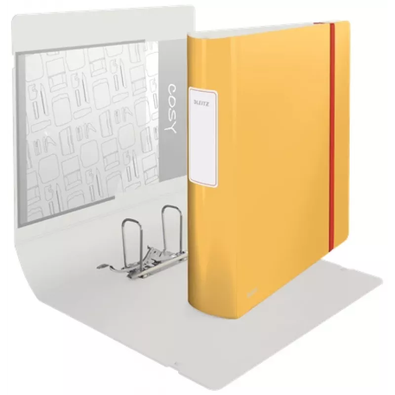 Leitz 180° Active Cosy segtuvas su svirtimi 80mm, A4, poliuretano putplastis, geltona, 500 lapų, 80 g/m², 8,2 cm
