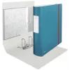 Leitz 180° Active Cosy segtuvas su svirtimi 80mm, A4, poliuretaninis putplastis, mėlynas, 500 lapų, 80 g/m², 8,2 cm