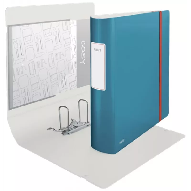 Leitz 180° Active Cosy segtuvas su svirtimi 80mm, A4, poliuretaninis putplastis, mėlynas, 500 lapų, 80 g/m², 8,2 cm