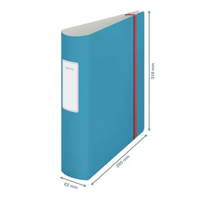 Leitz 180° Active Cosy segtuvas su svirtimi 80mm, A4, poliuretaninis putplastis, mėlynas, 500 lapų, 80 g/m², 8,2 cm