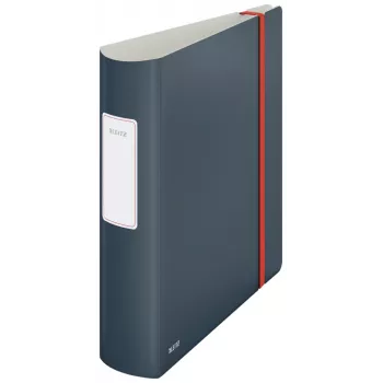 Leitz 180° Active Cosy segtuvas su sklende 80 mm, A4, poliuretano putplastis, juodas, 500 lapų, 80 g/m², 8,2 cm
