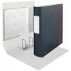 Leitz 180° Active Cosy segtuvas su sklende 80 mm, A4, poliuretano putplastis, juodas, 500 lapų, 80 g/m², 8,2 cm