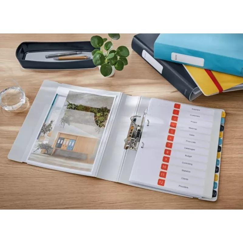 Leitz 180° Active Cosy segtuvas su svirtimi 60 mm, A4, poliuretano putplastis, geltona, 350 lapų, 80 g/m², 6,5 cm