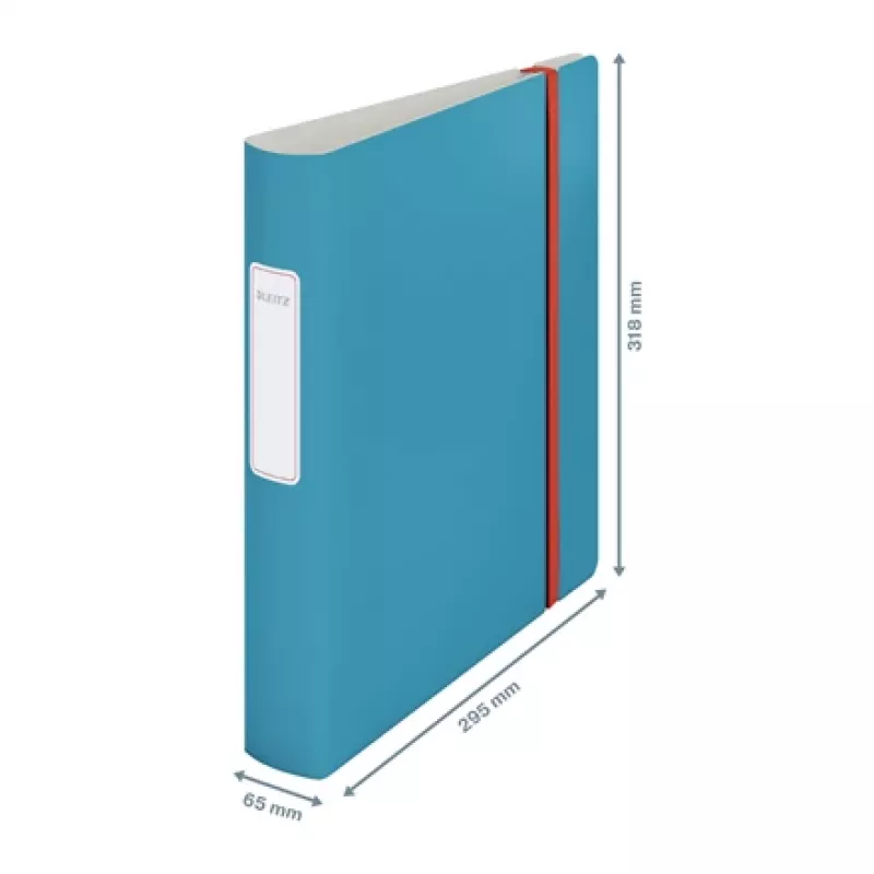 Leitz 180° Active Cosy segtuvas su svirtimi 60 mm, A4, poliuretano putplastis, mėlyna, 350 lapų, 80 g/m², 6,5 cm
