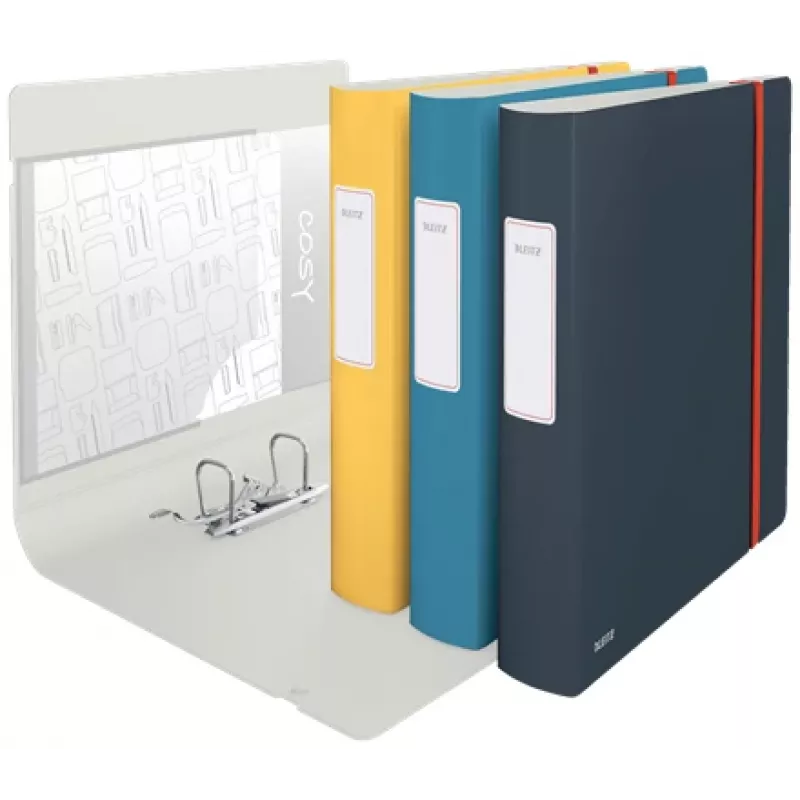 Leitz 180° Active Cosy segtuvas su svirtimi 60 mm, A4, poliuretano putplastis, mėlyna, 350 lapų, 80 g/m², 6,5 cm