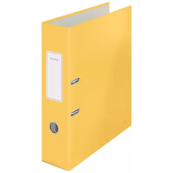 Leitz 180° Cosy Lever Arch File Soft Touch 80mm A4 geltonas kartoninis segtuvas