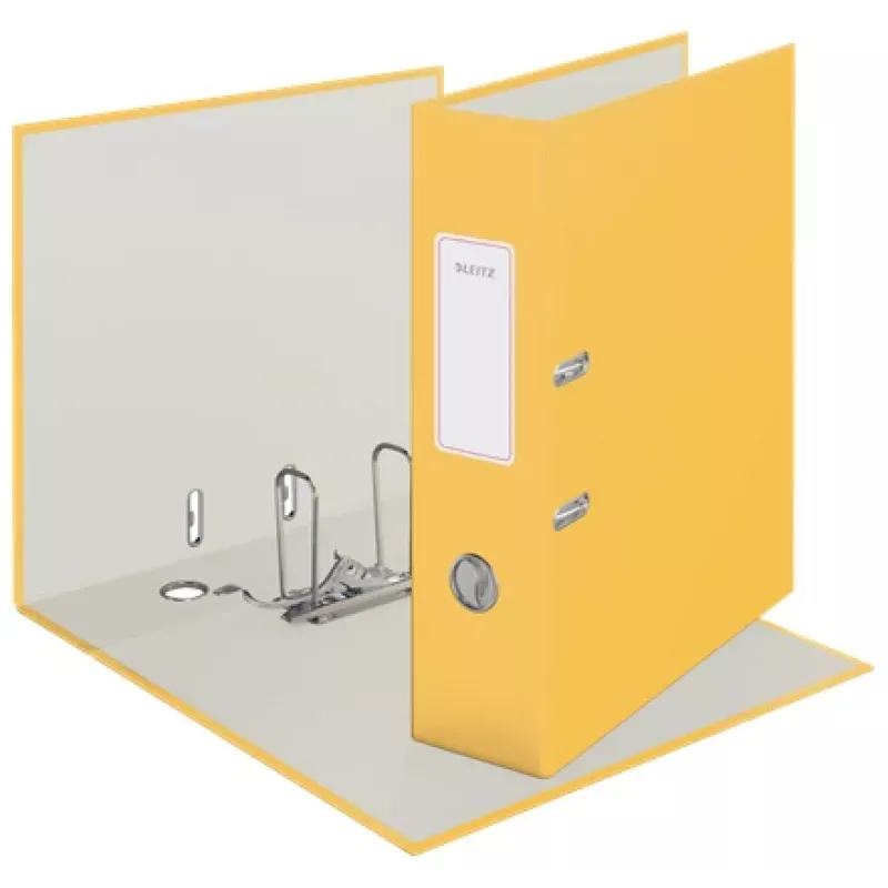 Leitz 180° Cosy Lever Arch File Soft Touch 80mm A4 geltonas kartoninis segtuvas