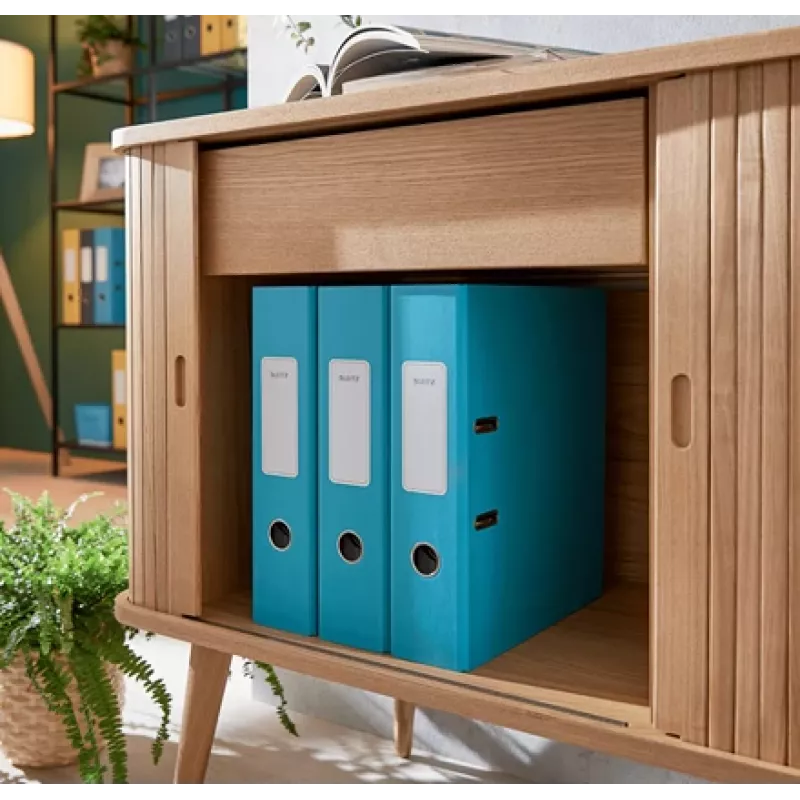 Leitz 180° Cosy Lever Arch File Soft Touch 80 mm, A4, kartonas, mėlyna, tekstūruotas paviršius, 600 lapų, 80 g/m²