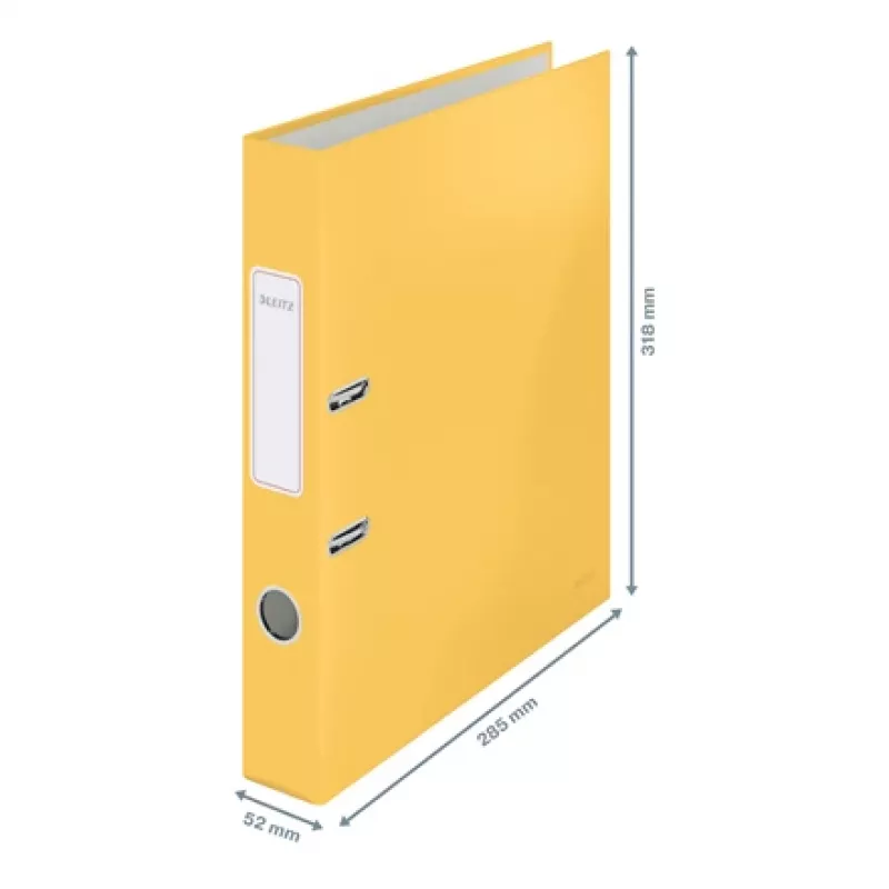 Leitz 180° Cosy segtuvas Soft Touch 50mm, A4, kartonas, geltona, tekstūruotas paviršius, 350 lapų, 80 g/m²