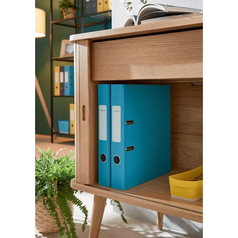 Leitz 180° Cosy Lever Arch File Soft Touch 50mm, A4, kartonas, mėlyna, tekstūruotas paviršius, 350 lapų, 80 g/m²