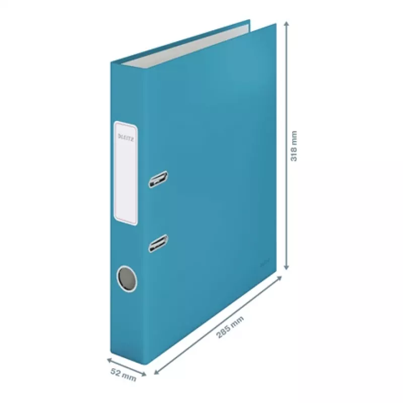 Leitz 180° Cosy Lever Arch File Soft Touch 50mm, A4, kartonas, mėlyna, tekstūruotas paviršius, 350 lapų, 80 g/m²