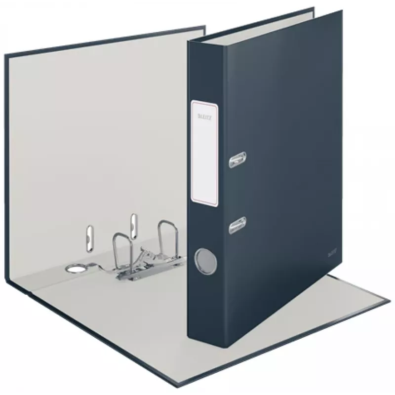 Leitz 180° Cosy Lever Arch File Soft Touch 50mm, A4, kartonas, juoda, tekstūruotas paviršius, 350 lapų, 80 g/m²