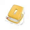 Leitz Cosy 2-ių skylių perforatorius, 30 lapų, geltonas, plastikinis, 137x131x109 mm