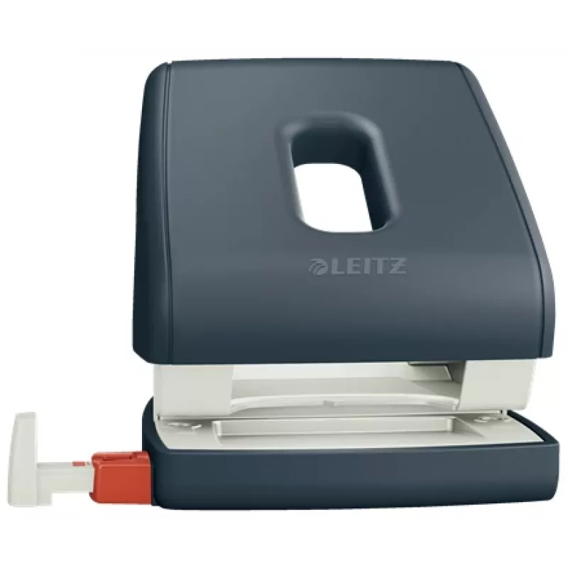 Leitz Cosy 2-ių skylių perforatorius 30 lapų, juodas, plastikinis