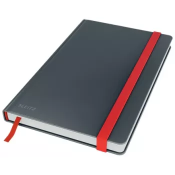 Leitz Cosy Notebook Soft Touch kvadratinis kietu viršeliu, vienspalvis, juodas, A5, 80 lapų, matinis, 100 g/m²