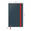 Leitz Cosy Notebook Soft Touch kvadratinis kietu viršeliu, vienspalvis, juodas, A5, 80 lapų, matinis, 100 g/m²