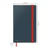 Leitz Cosy Notebook Soft Touch linijinis kietu viršeliu, vienspalvis, juodas, A5, 80 lapų, matinis, 100 g/m²
