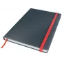 Leitz Cosy Notebook Soft Touch linijinis kietu viršeliu, monochromatinis, juodas, B5, 80 lapų, matinis, 100 g/m²