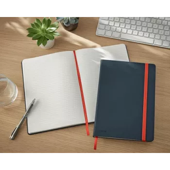 Leitz Cosy Notebook Soft Touch linijinis kietu viršeliu, monochromatinis, juodas, B5, 80 lapų, matinis, 100 g/m²