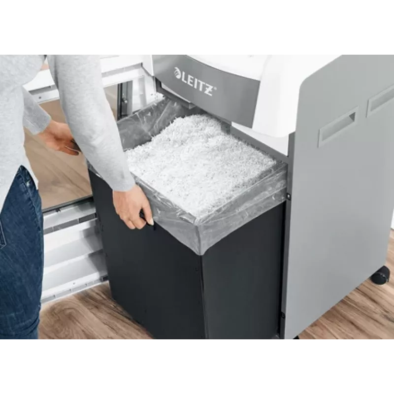 Leitz IQ Autofeed šiukšlių maišai smulkintuvams, 20 vnt., 175 L, skaidrūs, 300 mm, 1 mm, 500 mm