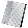 Leitz Recycle Index, PP, itin platus, skaitmeninis skirtukų indeksas, polipropilenas (PP), juoda, balta, vertikali, A4 Maxi, 160 g/m²