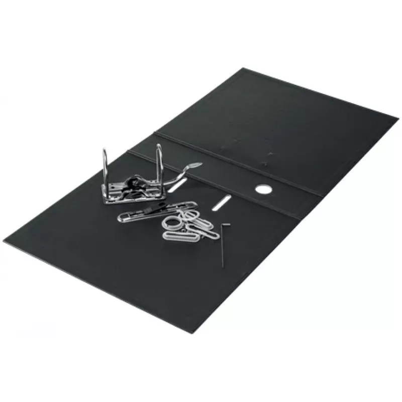 Leitz 180° Recycle Lever Arch File, A4, kartonas, juoda, 600 lapų, 80 g/m², 320 mm