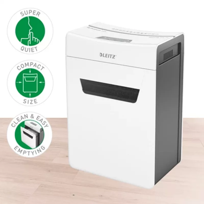 Smulkintuvas Leitz IQ Protect Premium 10X P4, 4 x 40 mm, 18 L, 150 lapų, 55 dB, Touch, 10 lapų