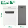 Smulkintuvas Leitz IQ Protect Premium 10X P4, 4 x 40 mm, 18 L, 150 lapų, 55 dB, Touch, 10 lapų