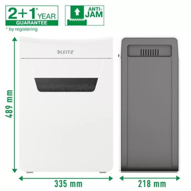 Smulkintuvas Leitz IQ Protect Premium 10X P4, 4 x 40 mm, 18 L, 150 lapų, 55 dB, Touch, 10 lapų