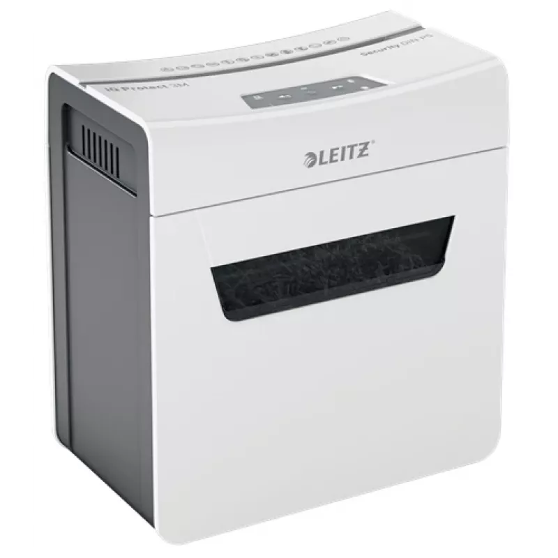 Popieriaus smulkintuvas Leitz IQ Protect Premium 3M P5, mikro pjūvis 2x15 mm, 10 l, 125 lapų, 55 dB, liečiamas valdymas