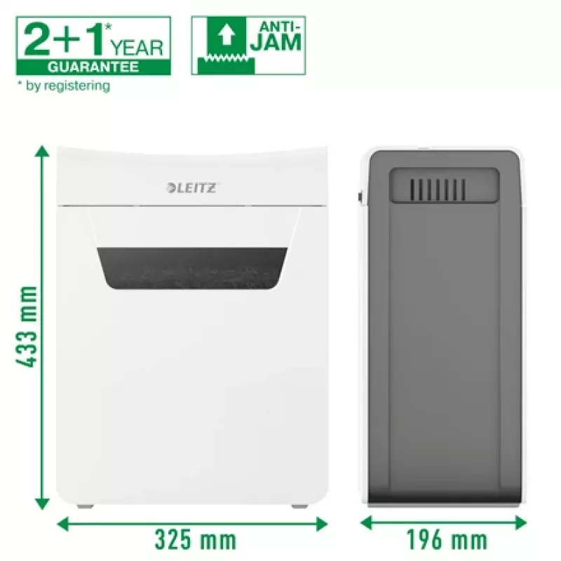 Popieriaus smulkintuvas Leitz IQ Protect Premium 4M P5, mikro pjūvis, 2x15 mm, 14 l, 150 lapų, 55 dB, liečiamas valdymas