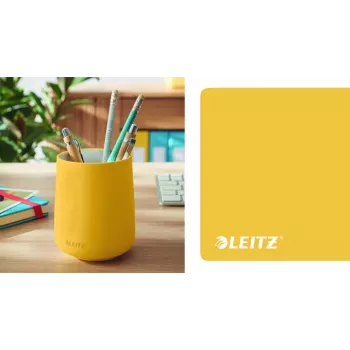 Leitz Cosy rašiklių laikiklis, geltonas, keraminis