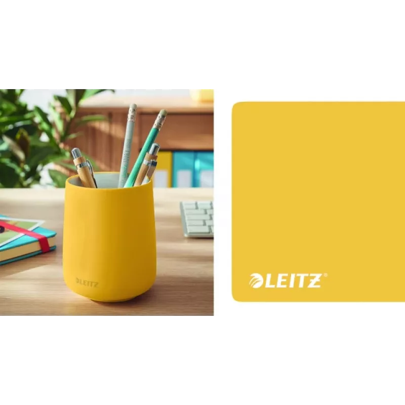Leitz Cosy rašiklių laikiklis, geltonas, keraminis