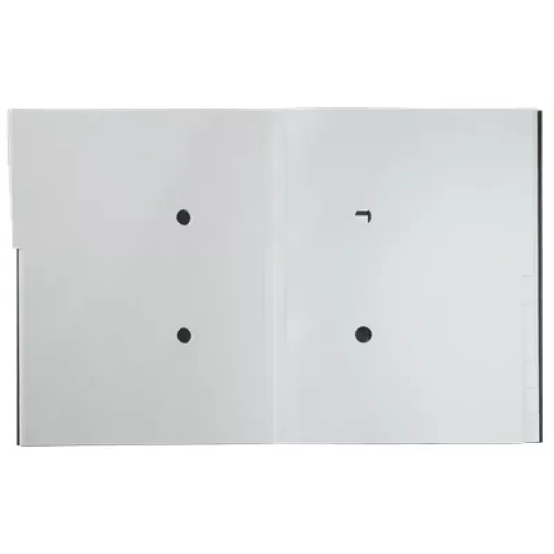 Leitz Recycle Card Divider Book, A4 skirstytuvų aplankas, kartonas, juoda, matinė, elastinė juosta