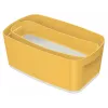 Leitz MyBox Cosy Small su dangteliu, geltona, 5 l