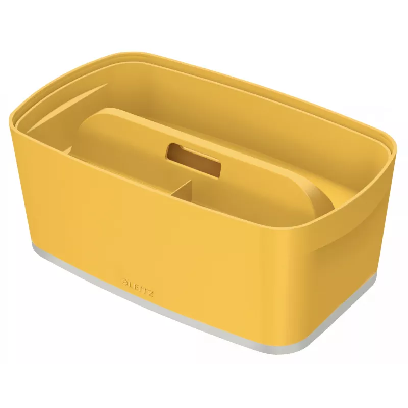 Leitz MyBox Cosy Small su dangteliu, geltona, 5 l