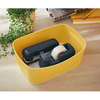 Leitz MyBox Cosy Storage Tray laikymo dėklas, geltonas, 246 mm